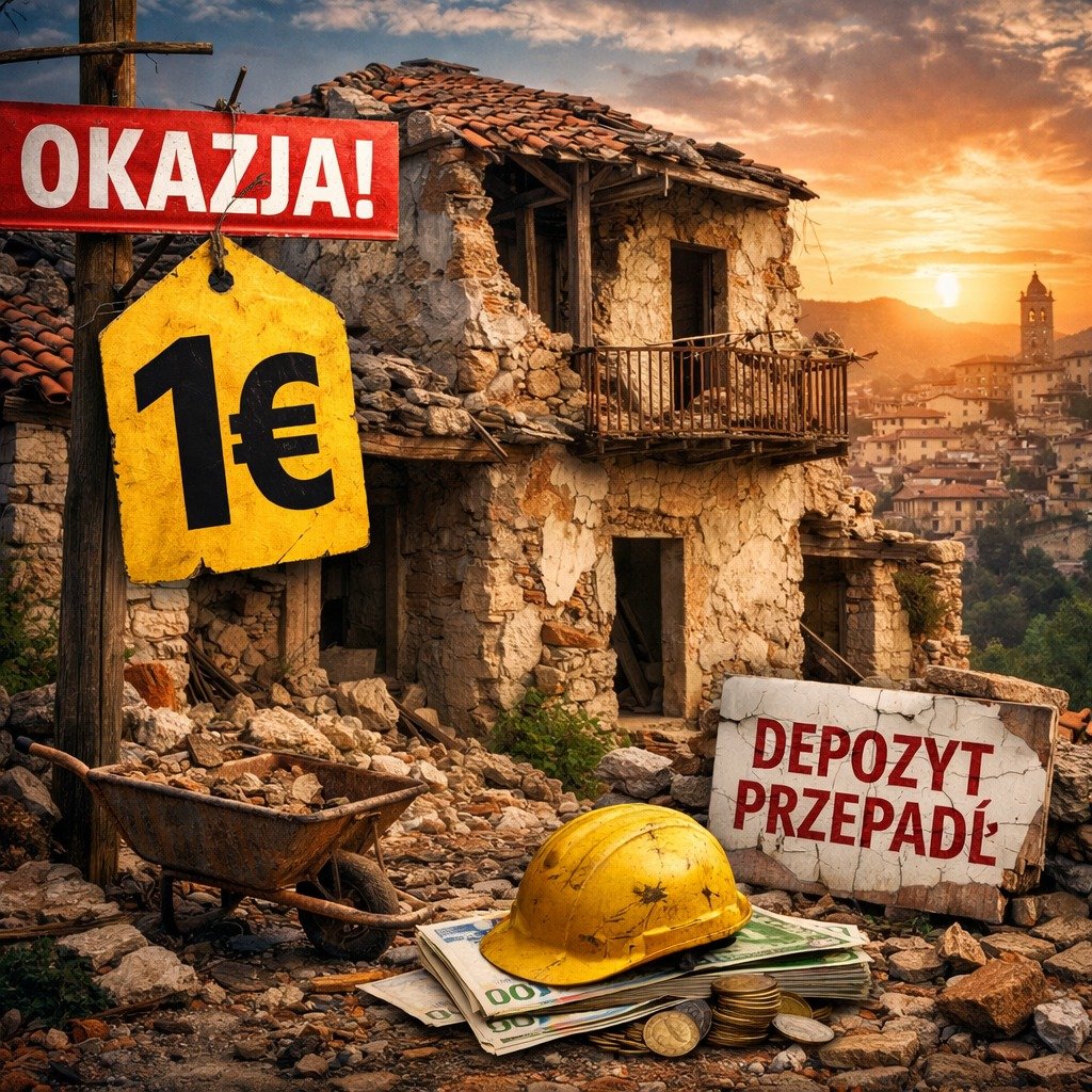 „Dom za 1 euro we Włoszech!”